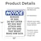 Signmission Beware Of Dog Do Not Enter My OSHA Notice Sign, Vinyl Decal, 10in W x 14in L, 2PK OS-2PACK-NS-D-1014-V-10342 - alternate 4